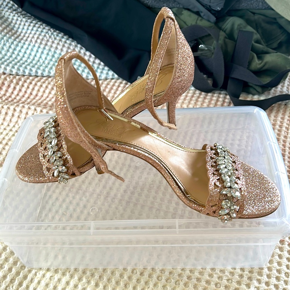 Beautiful size 6 Badgley Mischka Jewel shoes